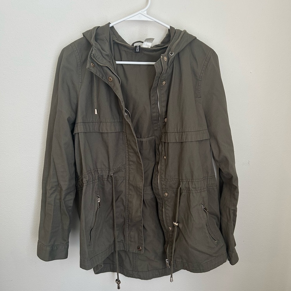 Divided Olive Utility Jacket